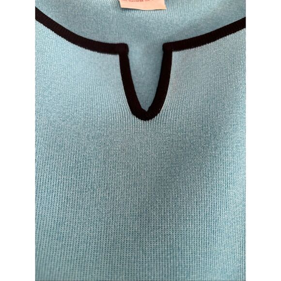 Misook Color Block Short Sleeve Top - Picture 4 of 5